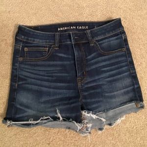 Dark blue jean shorts